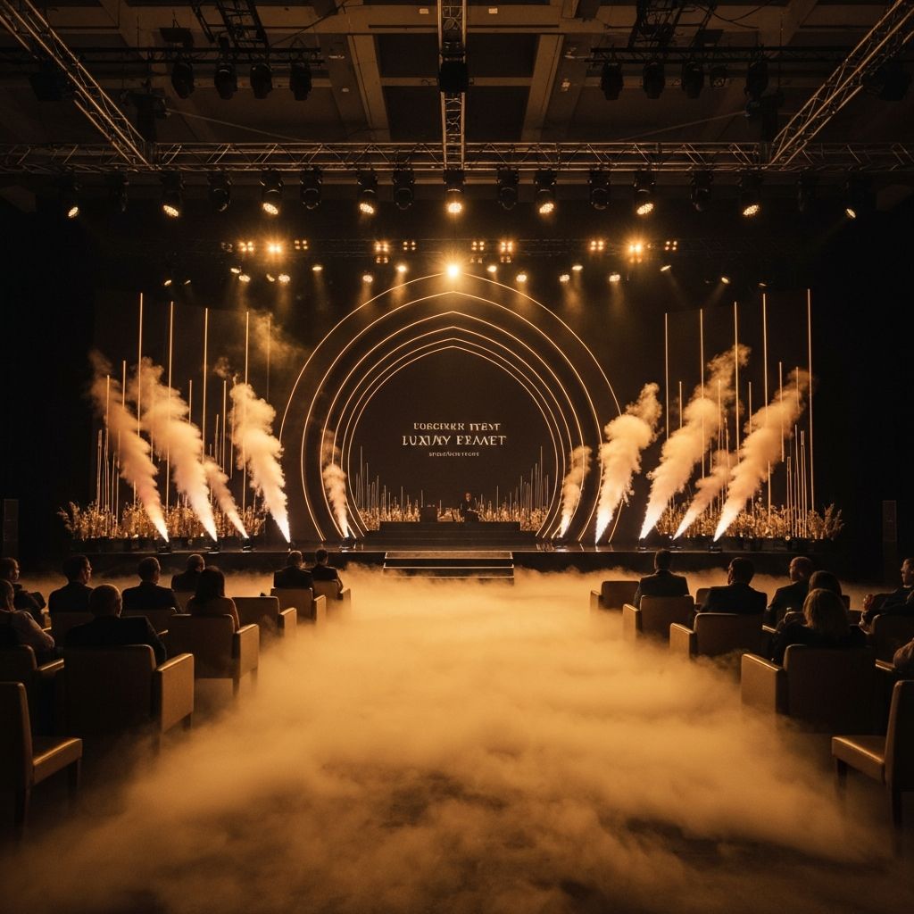 Bühneneffekte bei einem Corporate Event